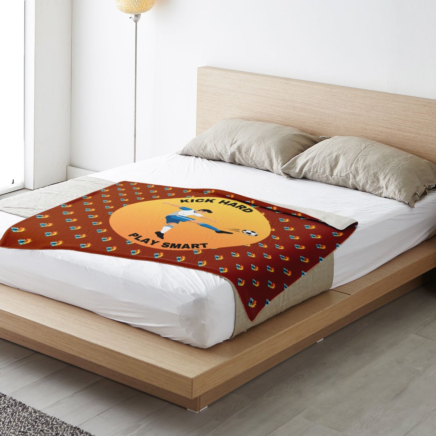 Kick Hard Play Hard - Square Blanket