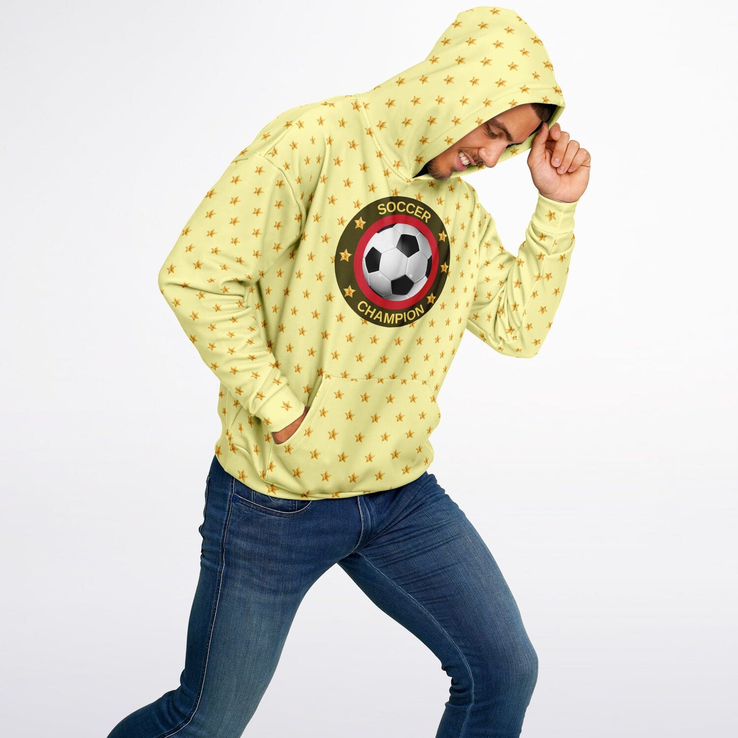 Soccer Champion Yellow Hoodie