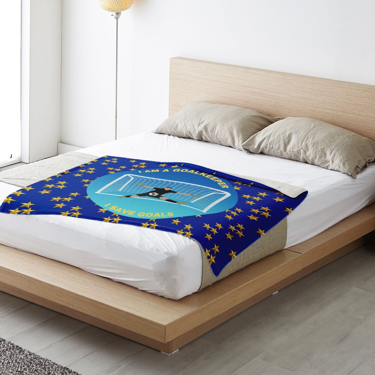 Goalkeeper Saves Goals - Square Blanket