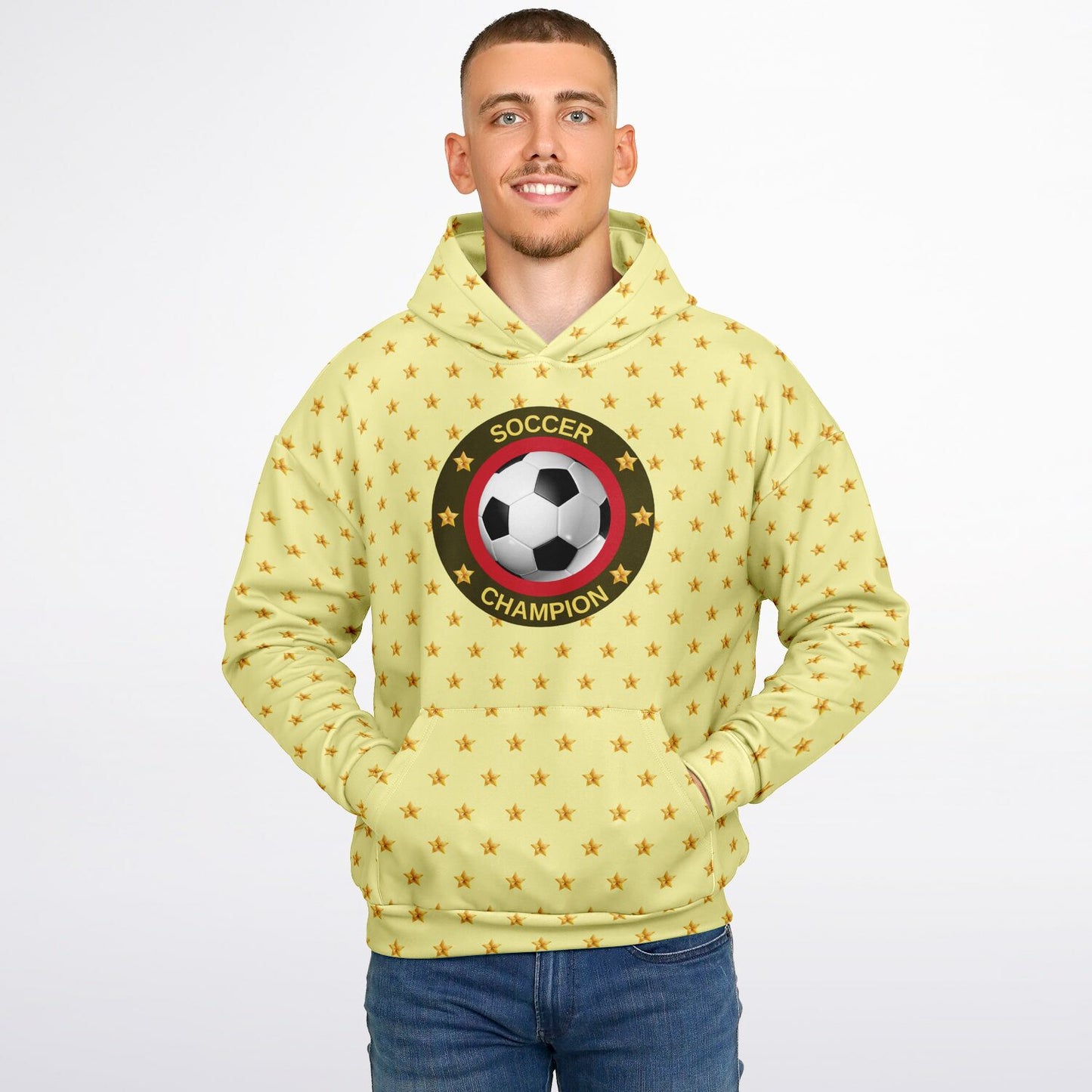Soccer Champion Yellow Hoodie