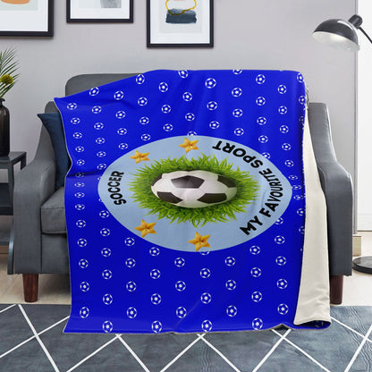 Soccer My Favourite Sport - Square Blanket
