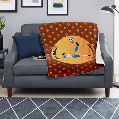 Kick Hard Play Hard - Square Blanket