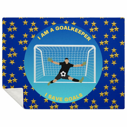 Goalkeeper Saves Goals - Square Blanket