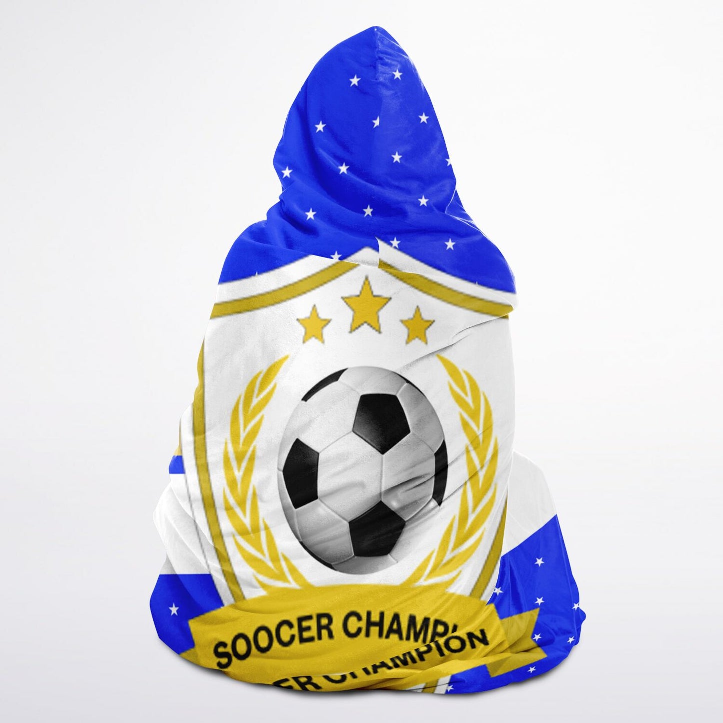 Soccer Champion Blue - Hooded Blanket