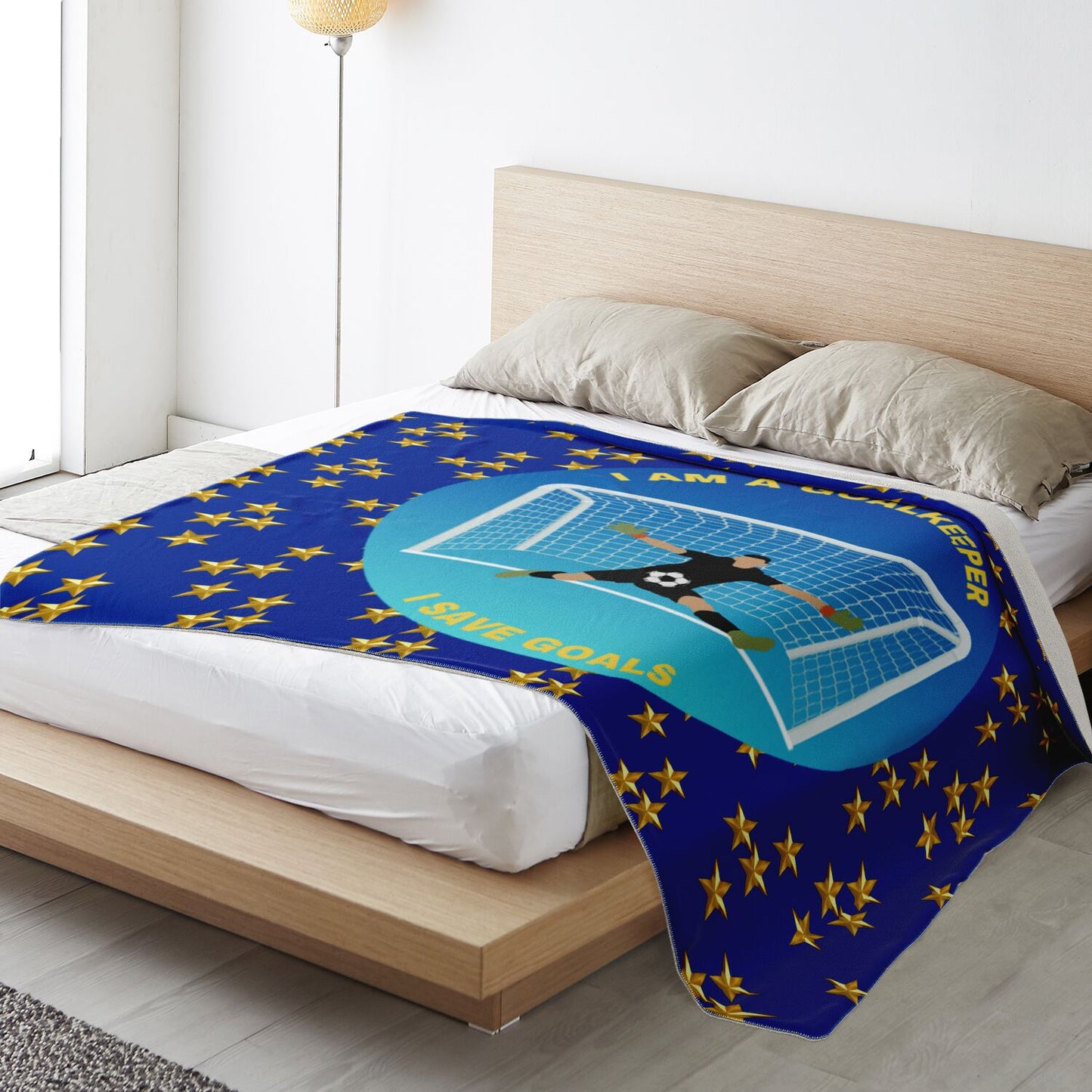 Goalkeeper Saves Goals - Square Blanket
