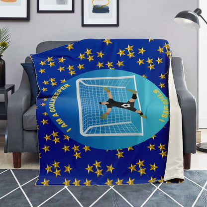 Goalkeeper Saves Goals - Square Blanket