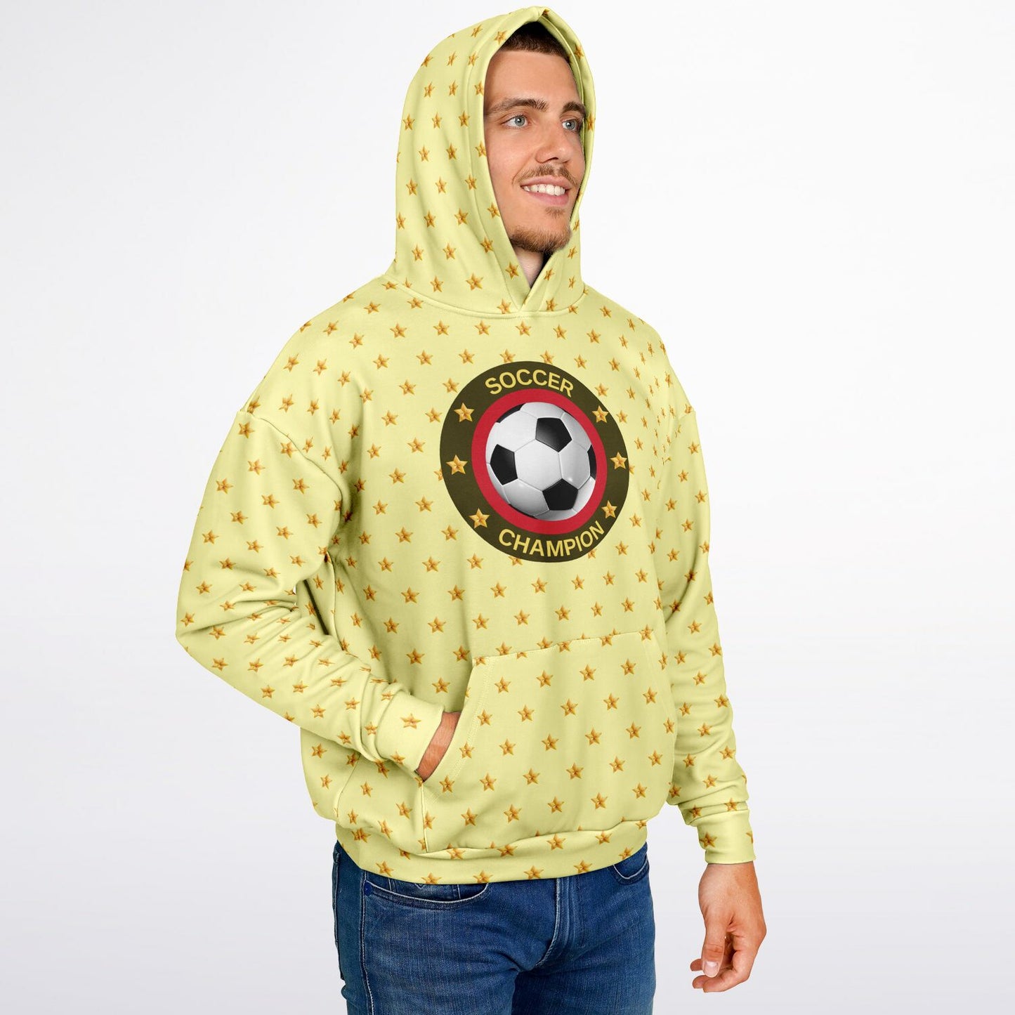 Soccer Champion Yellow Hoodie