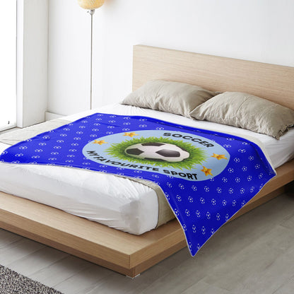 Soccer My Favourite Sport - Square Blanket