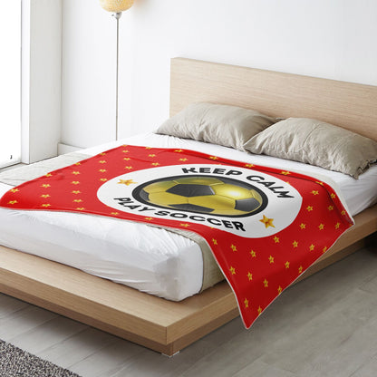 Keep Calm & Play Soccer - Square Blanket