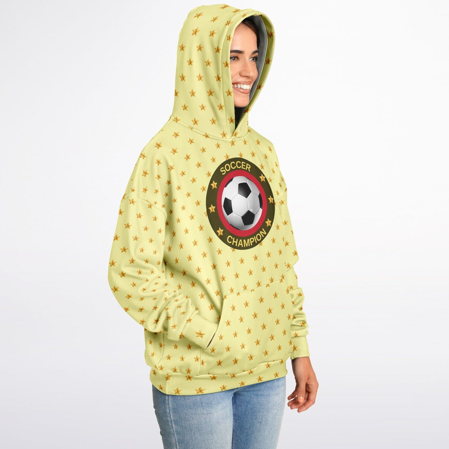 Soccer Champion Yellow Hoodie