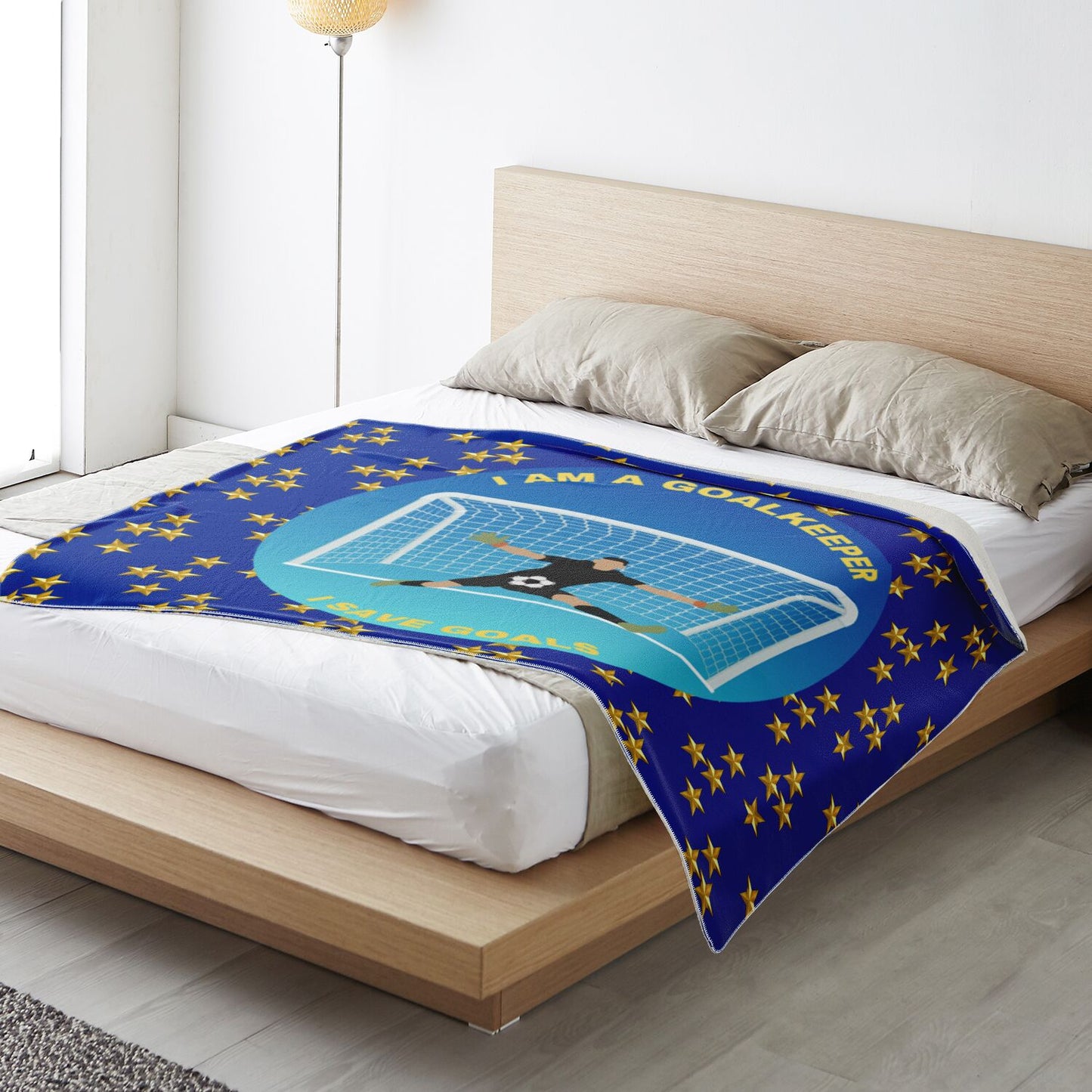 Goalkeeper Saves Goals - Square Blanket