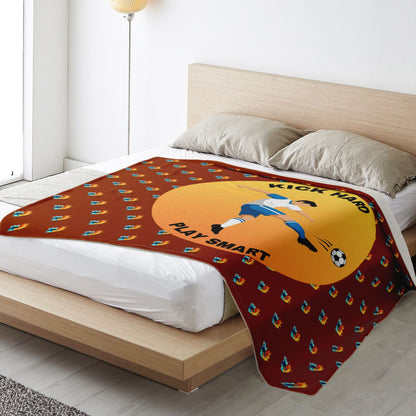 Kick Hard Play Hard - Square Blanket