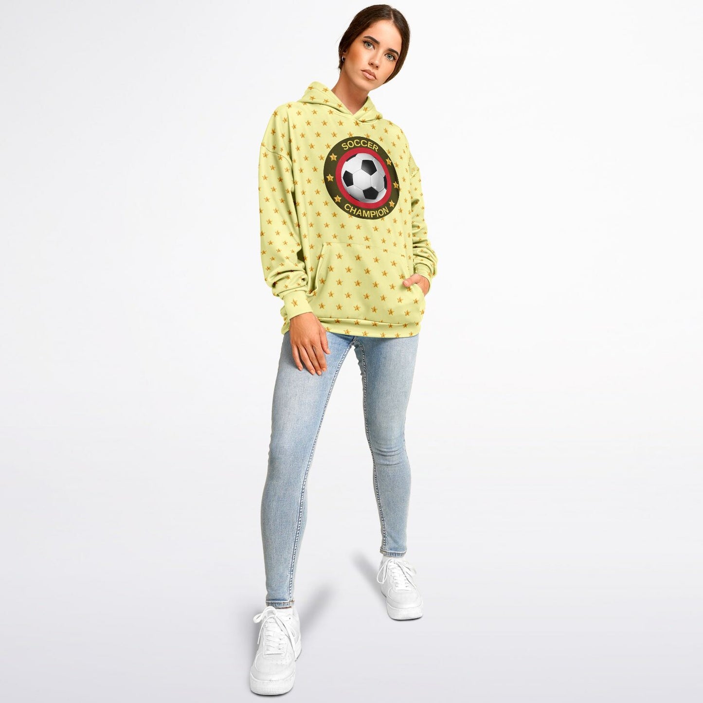 Soccer Champion Yellow Hoodie