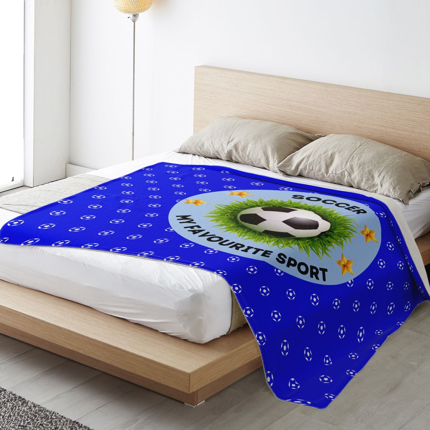Soccer My Favourite Sport - Square Blanket