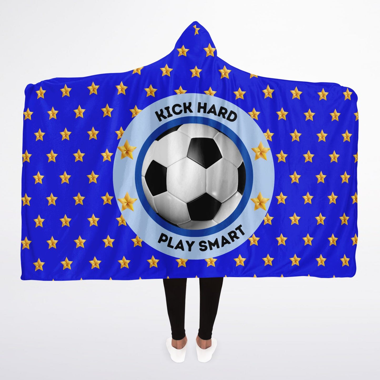 Kick Hard & Play Smart - Hooded Blanket
