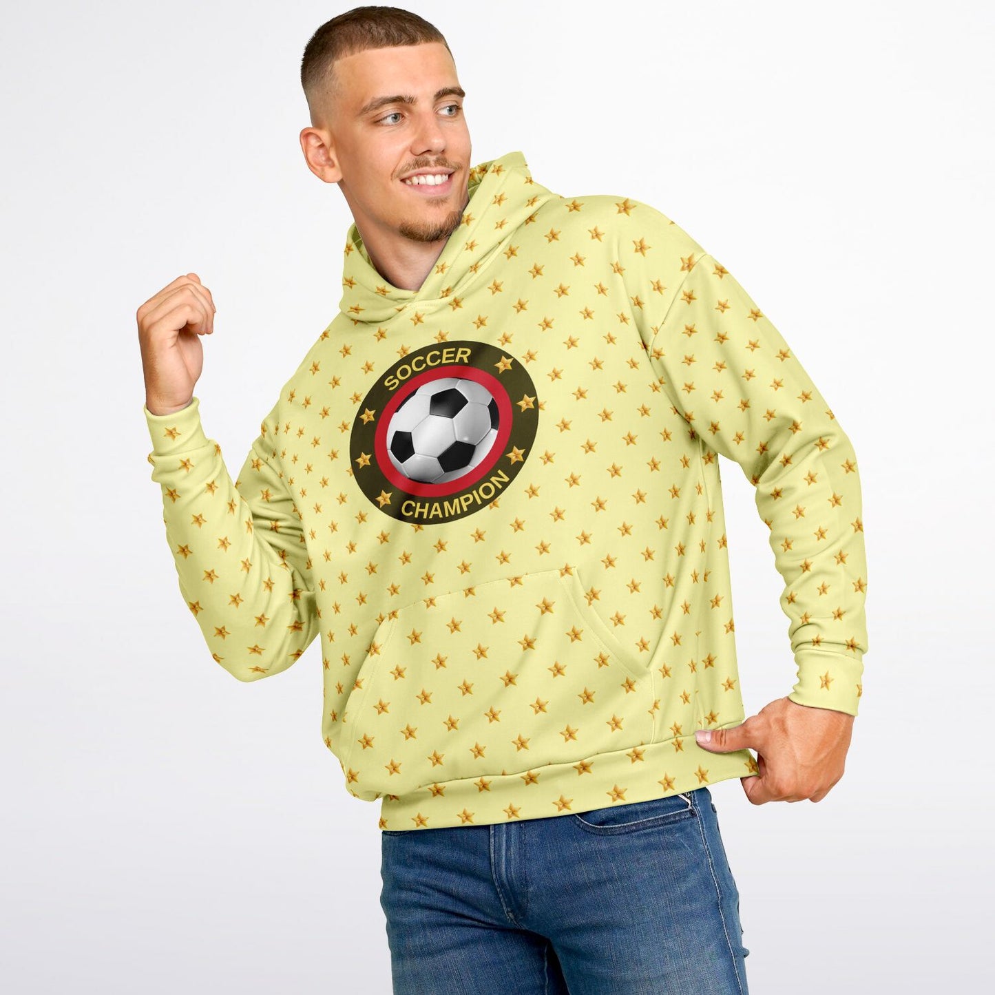 Soccer Champion Yellow Hoodie