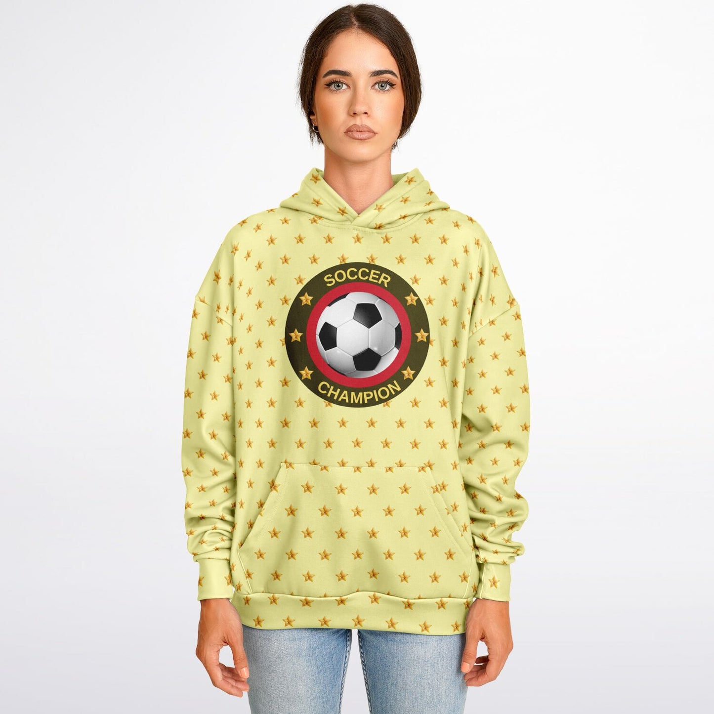 Soccer Champion Yellow Hoodie