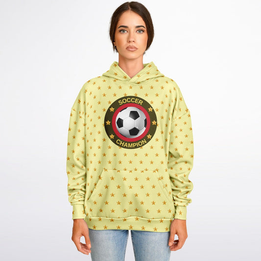 Soccer Champion Yellow Hoodie