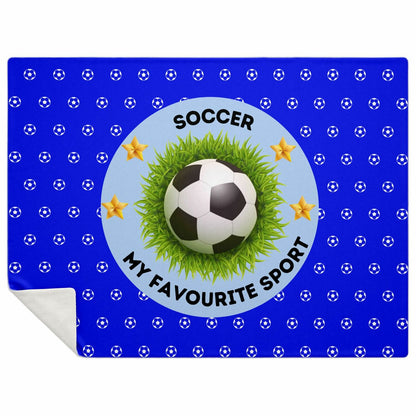 Soccer My Favourite Sport - Square Blanket
