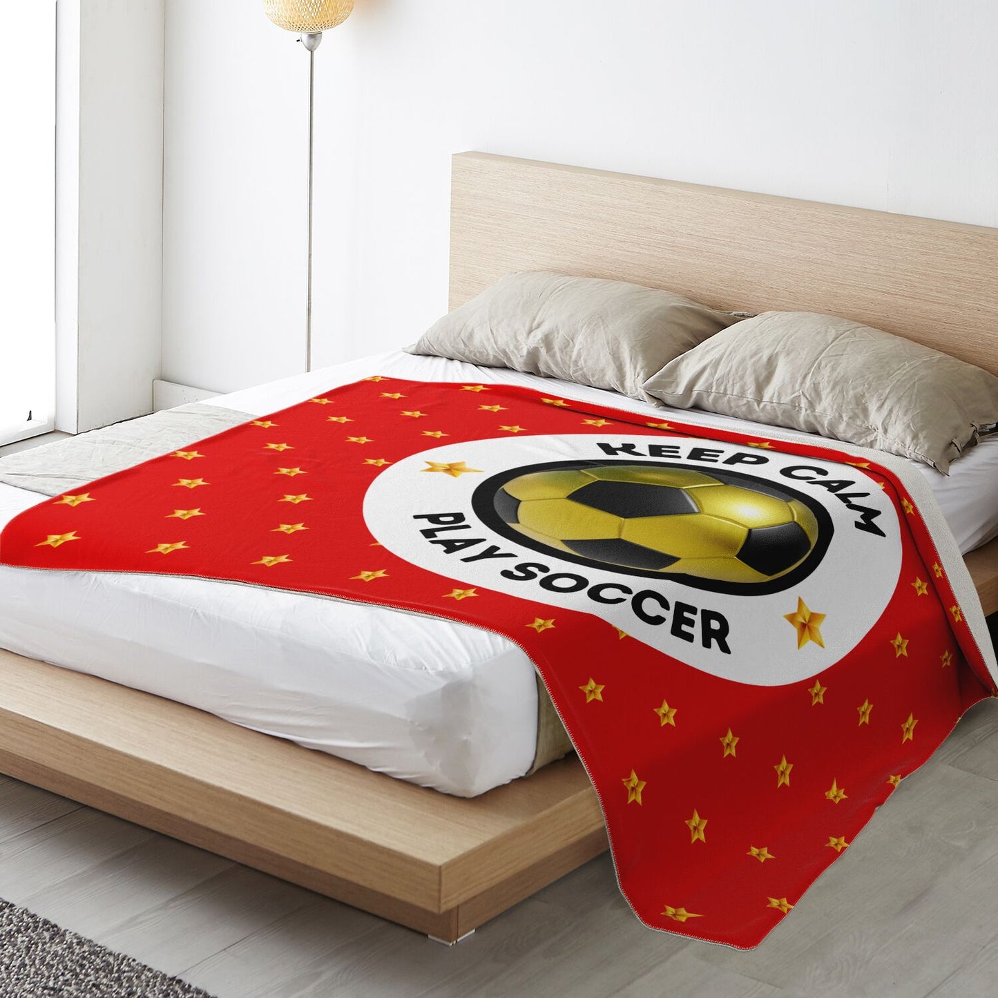 Keep Calm & Play Soccer - Square Blanket