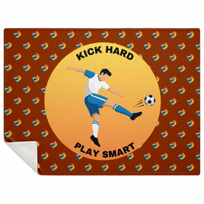 Kick Hard Play Hard - Square Blanket