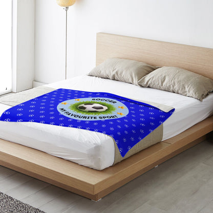 Soccer My Favourite Sport - Square Blanket
